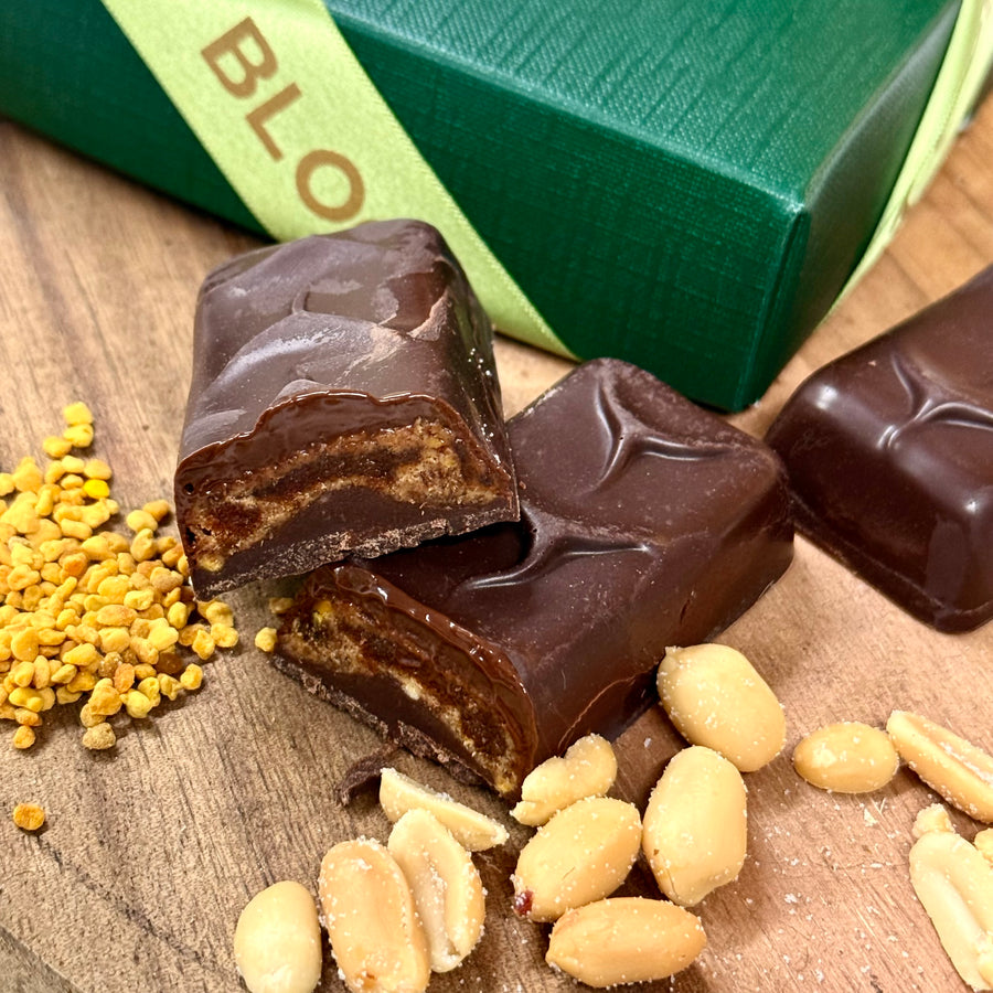 Peanut Butter & Bee Pollen Energy Bars — Box of 3