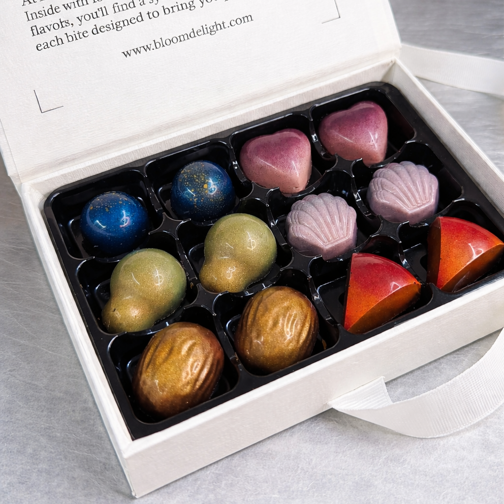 Bloom Delight Superfood Symphony Chocolate Collection 12 pcs