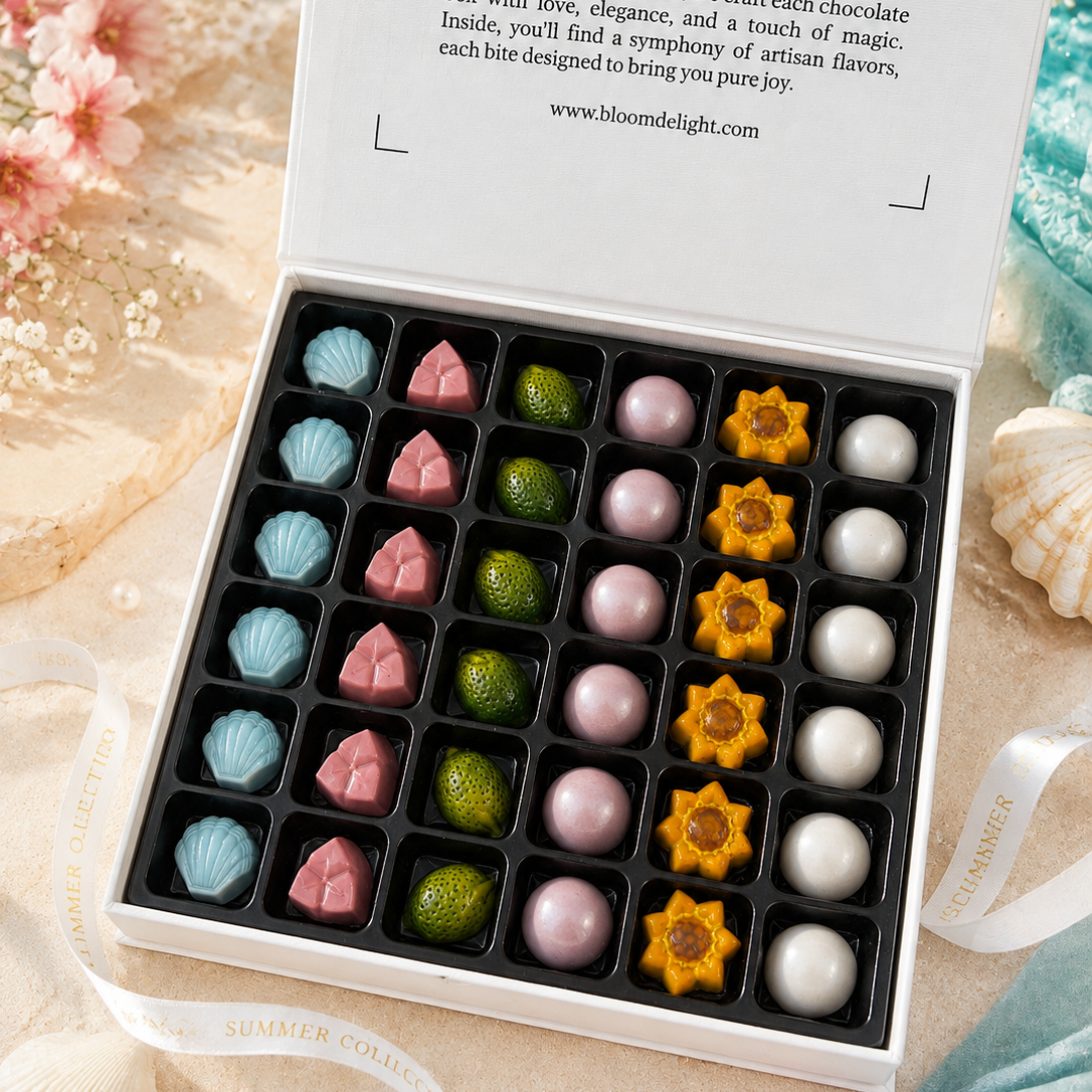 Summer Chocolate Collection box of 36