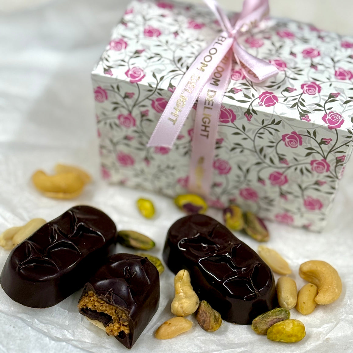 Healthier and Nutritious Energy Chocolate Bites with Dates and Nuts