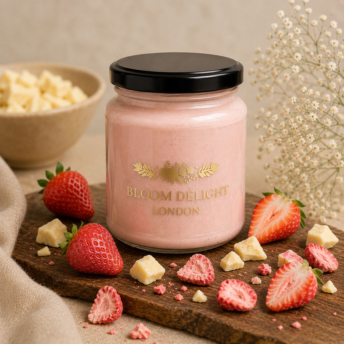 Strawberry & Madagascan White Chocolate Spread