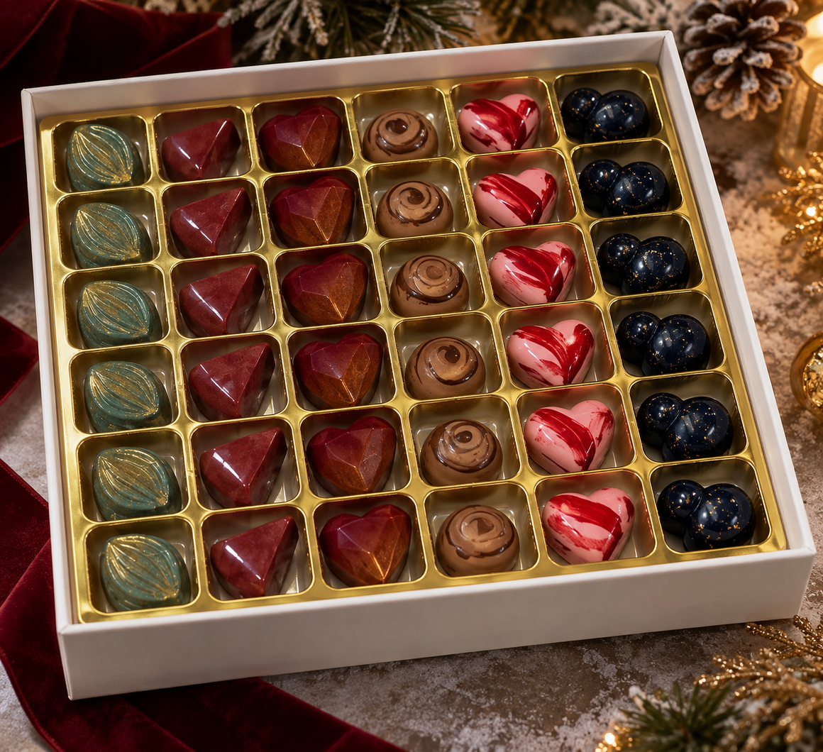 Winter Chocolate Collection box of 36