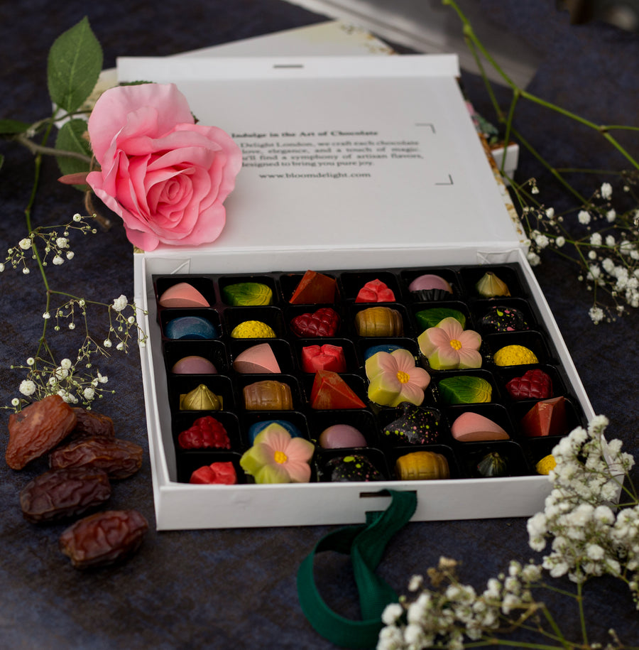 Bloom Delight Ramadan Spring Chocolate Box – A Luxury Selection of 36 Exquisite Flavours