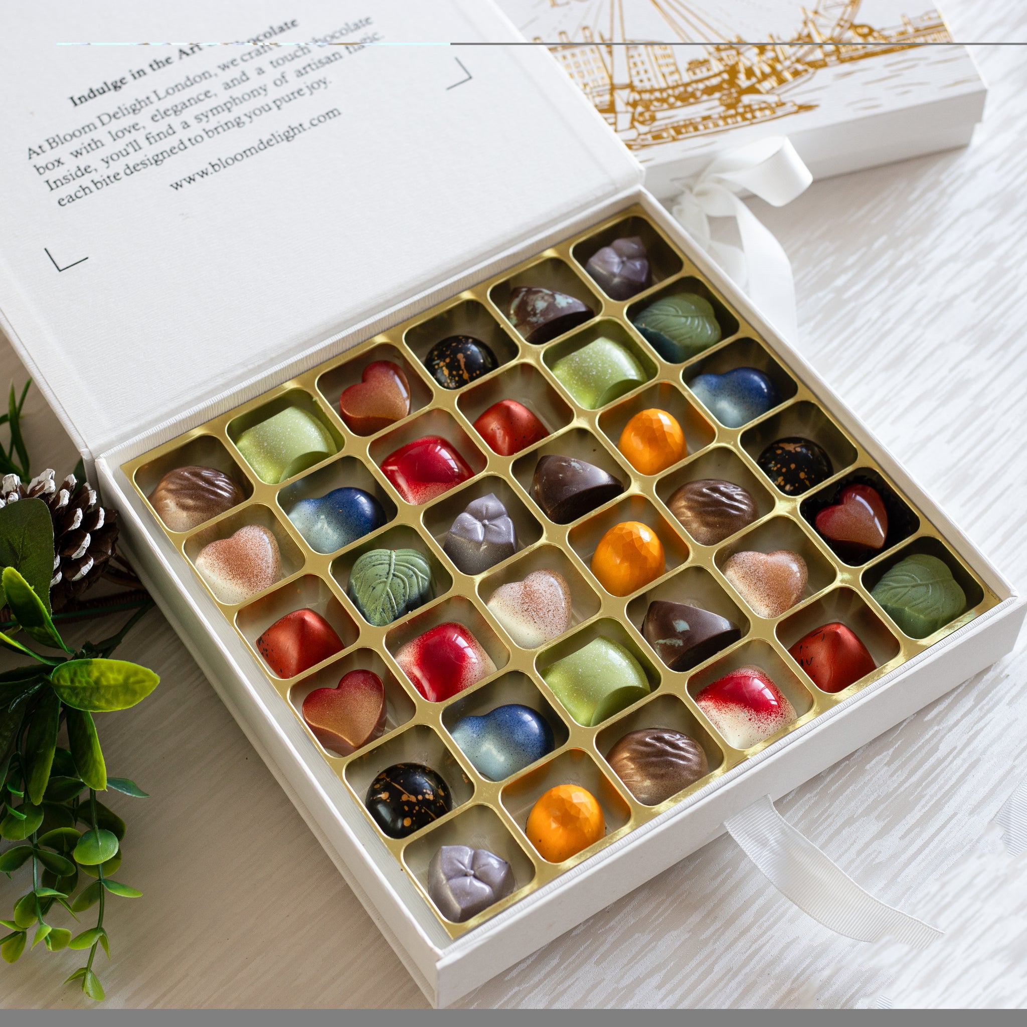 loom Delight London Artisan Chocolate Bonbon Selection 36pcs