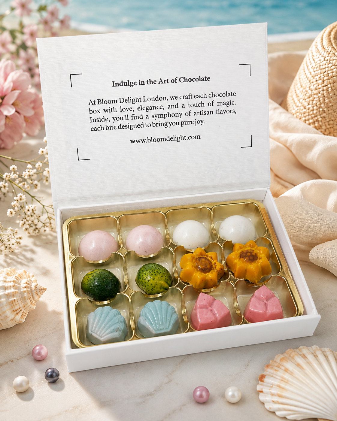 Summer Chocolate Collection box of 12